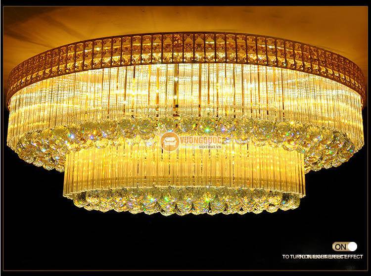 Đèn ốp trần pha lê đẹp long lanh CM277-10